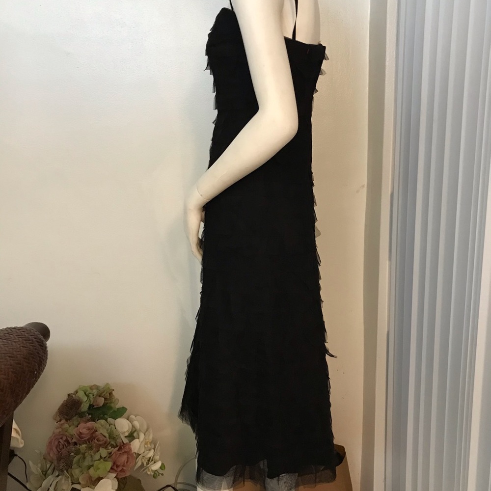 BCBG Maxazria black tulle layered Designer Dress - Picture 14 of 15